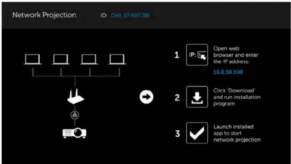 DELL S718QL - Projektor mit Netzwerk verbinden - 5