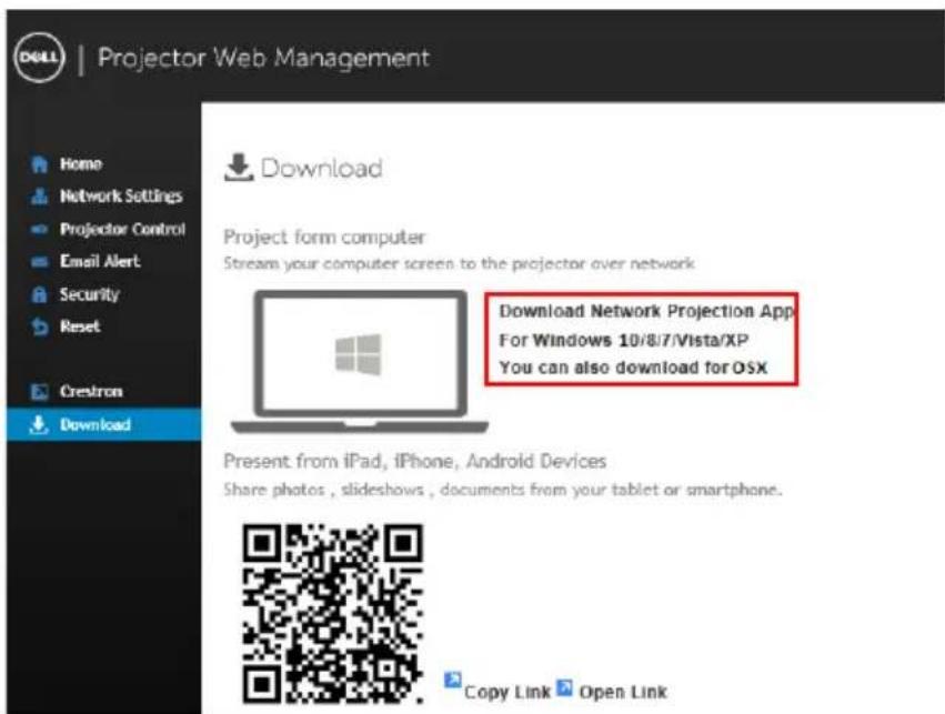 DELL S718QL - Anweisungen zur Installation der Software Dell Network Projection auf einem Windows-PC - 4
