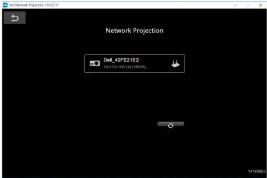Dell Network Projection 1.10.0217 Network Projection Dell_42FE21E2 10.0.58.100 (14720006) 14720006