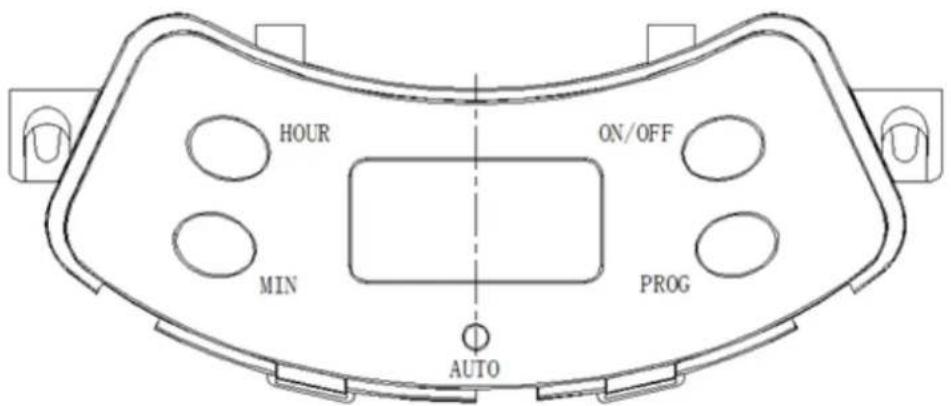 HOUR ON/OFF MIN PROG AUTO