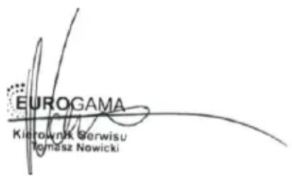 EUROGAMA Kierownik Gerwisu Tomasz Nowicki