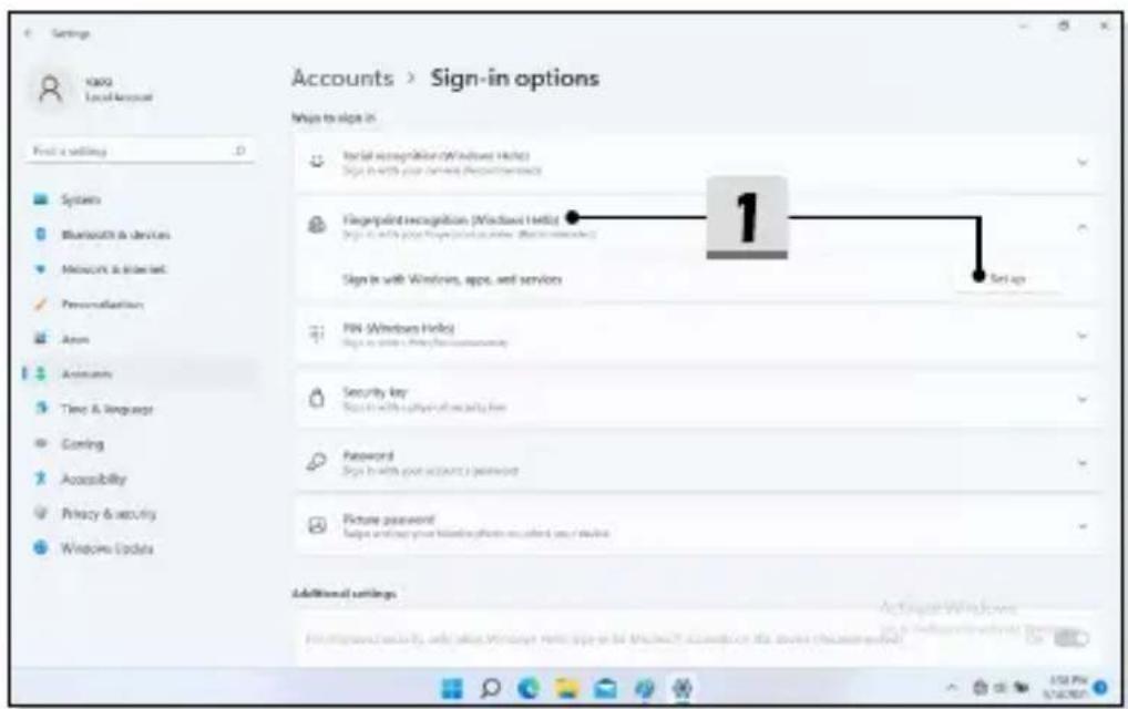 MSI Creator Z16P - Windows Hello Fingerabdruck einrichten - 1