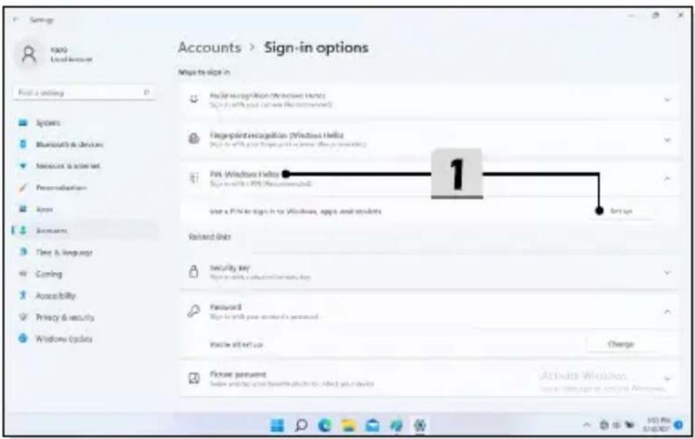 MSI Creator Z16P - Windows Hello PIN eingeben - 1