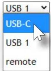USB 1 USB-C USB 1 remote