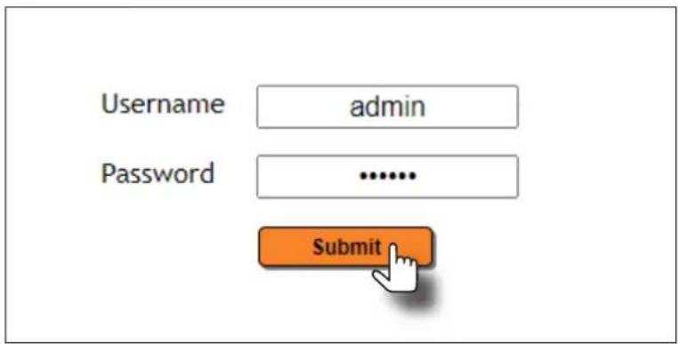 Username admin Password .......... Submit