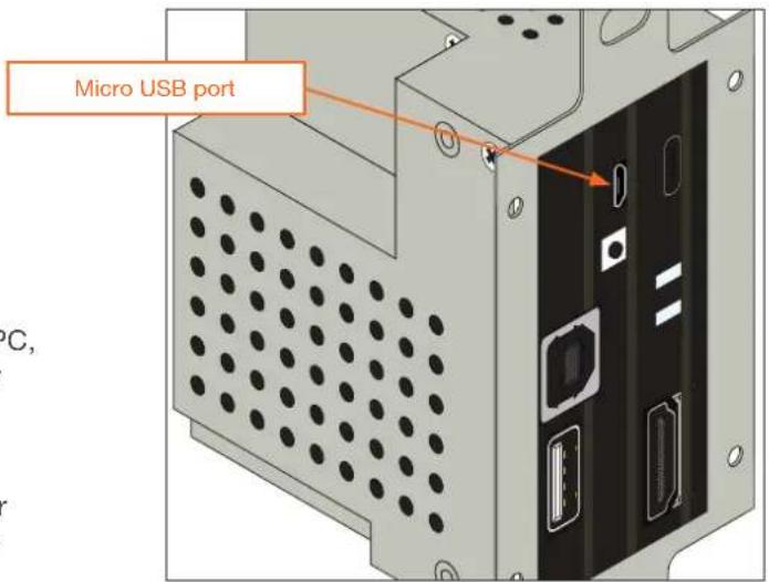 Micro USB port °C,
