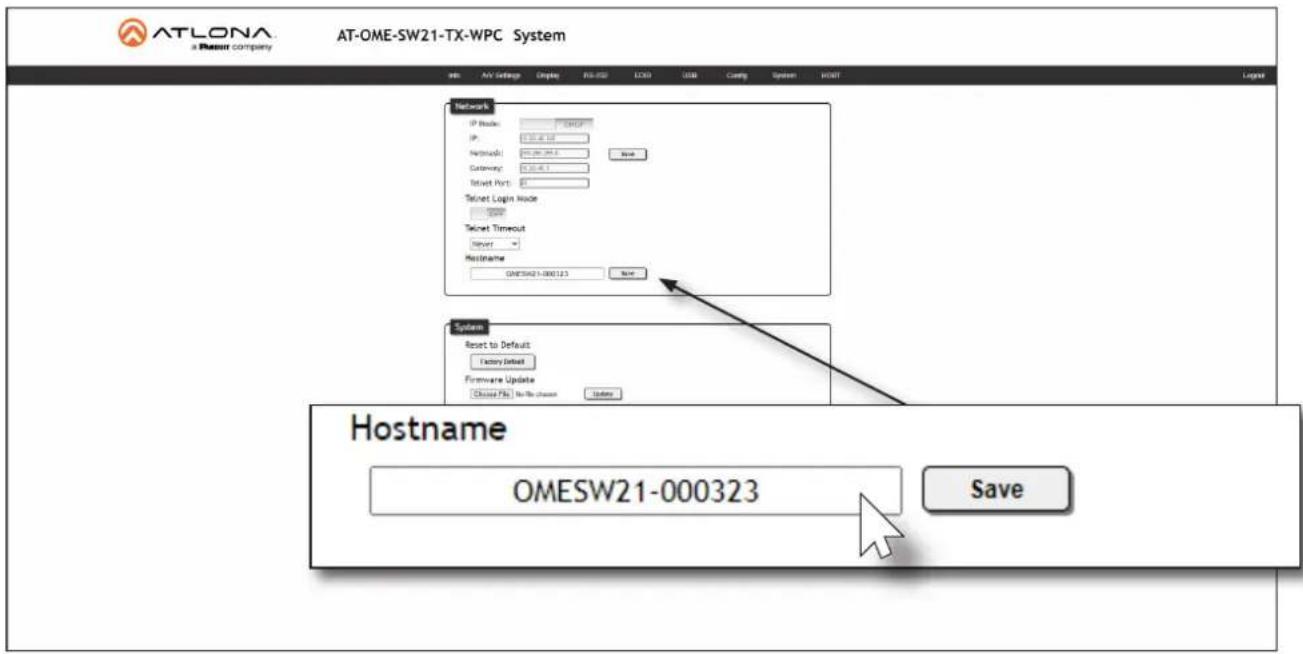 ATLONA a Rerout company AT-OME-SW21-TX-WPC System web Any Settings Display FIS-000 LCD CPU Coding System POST Networks IP Node: 5649 IP: 31.48.10 Networks: 22.26.24.2 Gateway: 31.48.1 Internet Port: Ticket Login Mode Ticket Timeout Reset Hostname OMESW21-000323 Reset System Reset to Default Factory Default Firmware Update Choose Files No file chosen Update Hostname Hostname Hostname Hostname Hostname Hostname Hostname Hostname Hostname Hostname Hostname Hostname Hostname Hostname Hostname Hostname Hostname Hostname Hostname Hostname Hostname Hostname Hostname Hostname Hostname Hostname Hostname Hostname Hostname Hostname Hostname Hostname Hostname Hostname Hostname Hostname Hostname Hostname Hostname Hostname Hostname Hostname Hostname Hostname Hostname Hostname Hostname Hostname Hostname Hostname Monster Hostname OMESW21-000323 Save