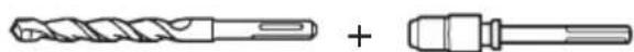 HiKOKI DH38MS - Taper shank adapter - 1