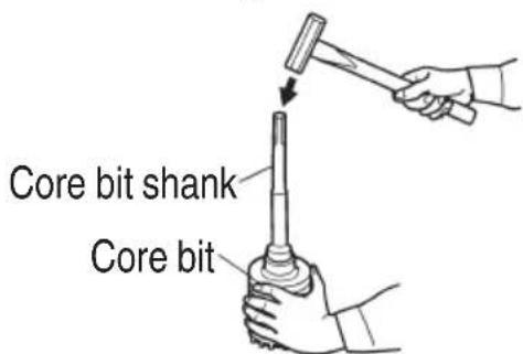 Core bit shank Core bit