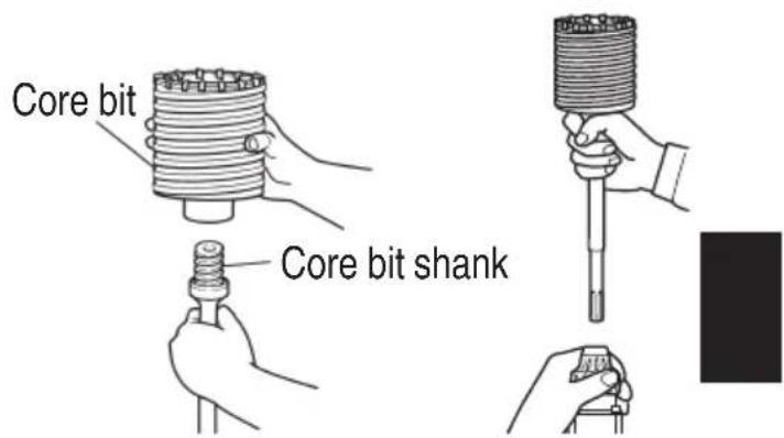 Core bit Core bit shank