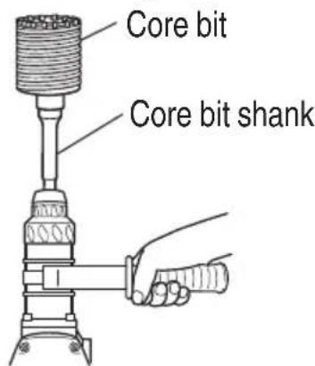 Core bit Core bit shank