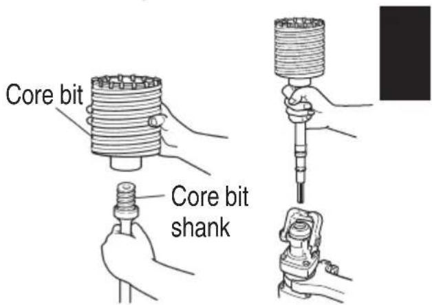 Core bit Core bit shank