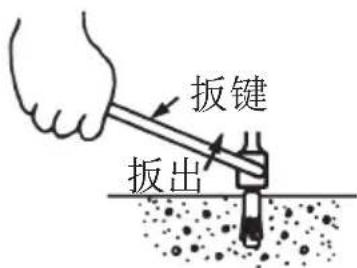 扳键 扳出