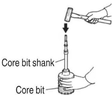 Core bit shank Core bit