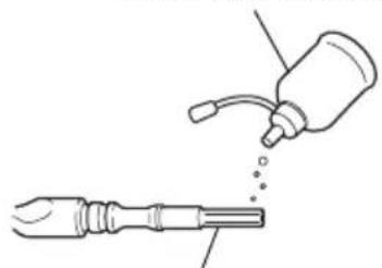 夹持器 (钻具夹持器) 工具柄 A 按钮 前盖