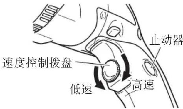速度控制拨盘 低速 高速 止动器