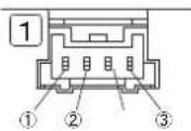 PANASONIC DP-102ZL3-M-P - Pin-Belegung, 4-poliger Steckverbinder - 1