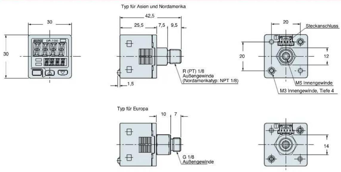 PANASONIC DP-112A-E-P-J - ABMESSUNGEN - 1