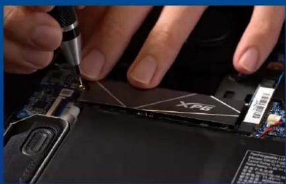 ADATA LEGEND 970 - ALIGN THE M.2 SLOT AND INSERT THE SOLID STATE DRIVE - 1