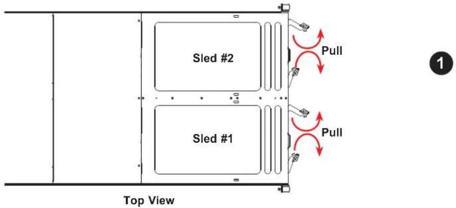 Supermicro SuperStorage SSG-136R-N32JBF - Extending a Sled - 1