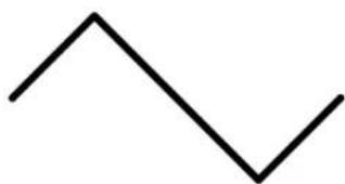 Simple black zigzag line drawing on white background (no text or symbols)
