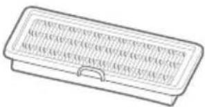 Diagram of a rectangular object with handwritten or printed text, possibly a label or identifier.