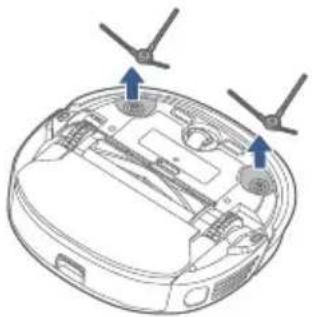 EUREKA NER650 - ■ Side brushes cleaning (weekly cleaning recommended) - 1