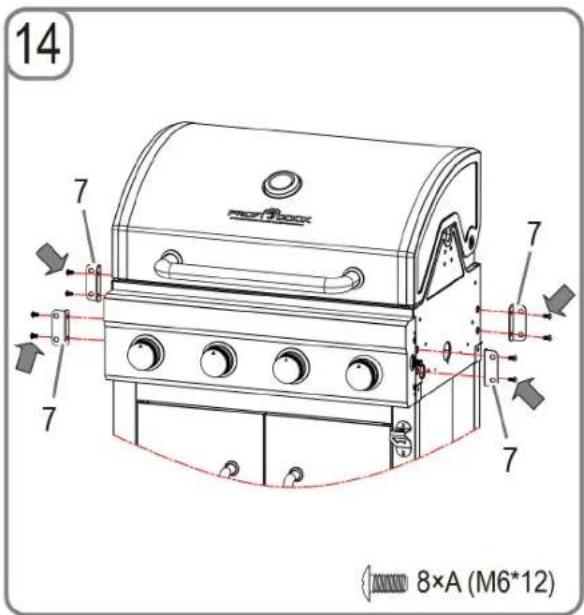 14 7 7 7 7 8xA (M6*12)
