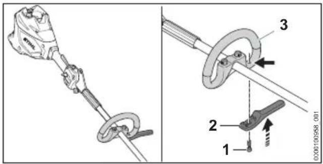 STIHL KMA 120.0 R - Schrittbegrenzer anbauen - 1