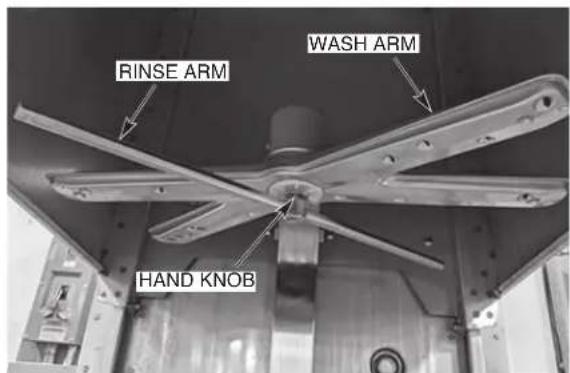 RINSE ARM WASH ARM HAND KNOB