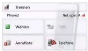 Trennen Phone2 Wählen Anrufliste Net oper A 1MS Telefone