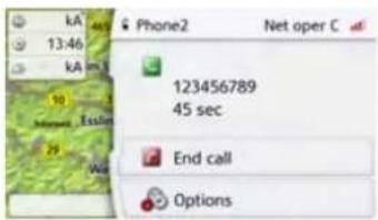 kA 13:46 kA net 2 10 Internet Epsilon 29 Wu Phone2 Net oper C 123456789 45 sec End call Options