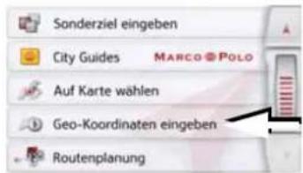 Sonderziel eingeben City Guides MARCO POLO Auf Karte wählen Geo-Koordinaten eingeben Routenplanung
