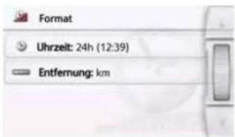 Format Uhrzeit: 24h (12:39) Entfernung: km