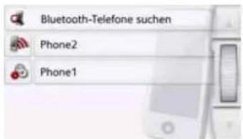 Bluetooth-Telefone suchen Phone2 Phone1