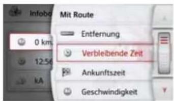 Info Mit Route Entfernung Verbleibende Zeit Ankunftszeit Geschwindigkeit