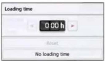 Loading time 0 00 h Reset No loading time