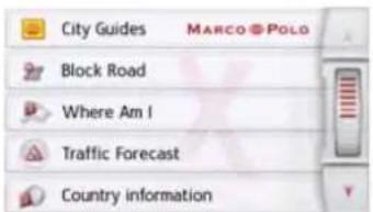 City Guides MARCO POLO Block Road Where Am I Traffic Forecast Country information