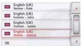 English (UK) femme - Kate English (UK) homme - John English (UK) homme - James English (UK) femme - Jessica OK