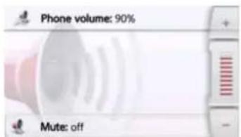 Phone volume: 90% Mute: off