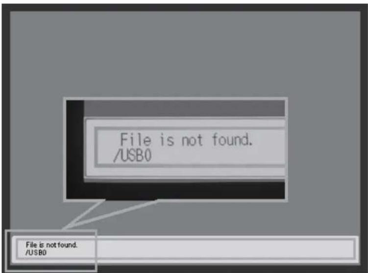 File is not found. /USB0 File is not found. /USB0