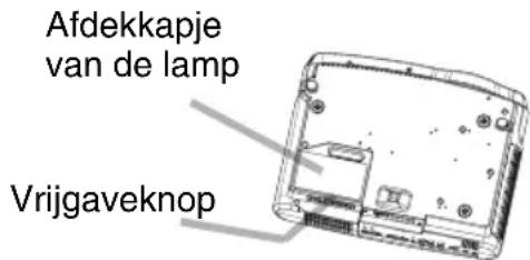Afdekkapje van de lamp Vrijgaveknop