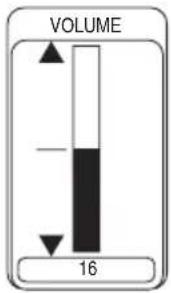 HITACHI CPS210 - Druk op de VOLUME-knop. - 2