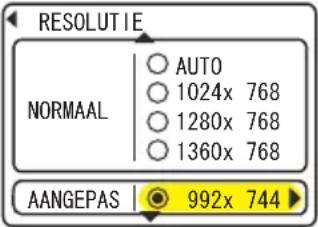 HITACHI ED-X12F - Menu INPUT (vervolg) - 4