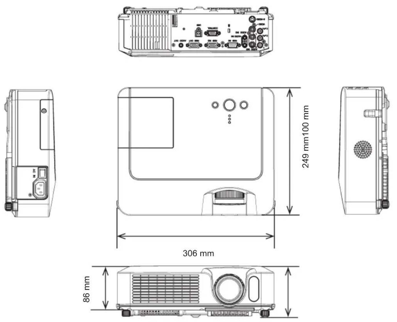 HITACHI ED-X12F - Technische gegevens (vervolg) - 1