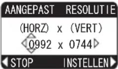 HITACHI ED-X12F - Menu INPUT (vervolg) - 3