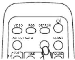 VIDEO RGB SEARCH ASPECT AUTO BLANK TIME TIME VOLUME