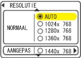 HITACHI ED-X12F - Menu INPUT (vervolg) - 1