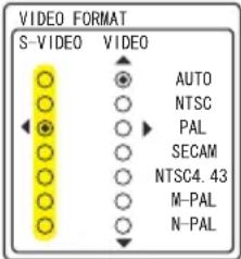 HITACHI ED-X12F - Menu INPUT - 2