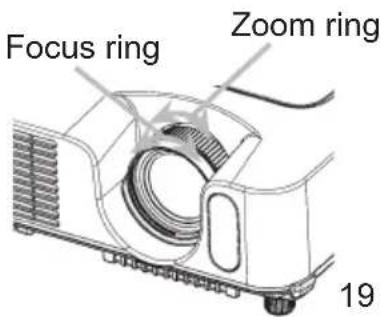 Focus ring Zoom ring 19